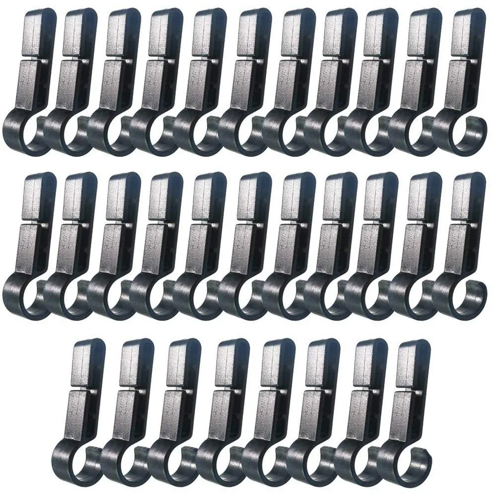 Helmet Clips For Head Light Lamp Hard Hat Light Clips,Hardhat Accessory,Easily Mount Hook For Helmet,Cap Strap 100 Pcs-N25R 2