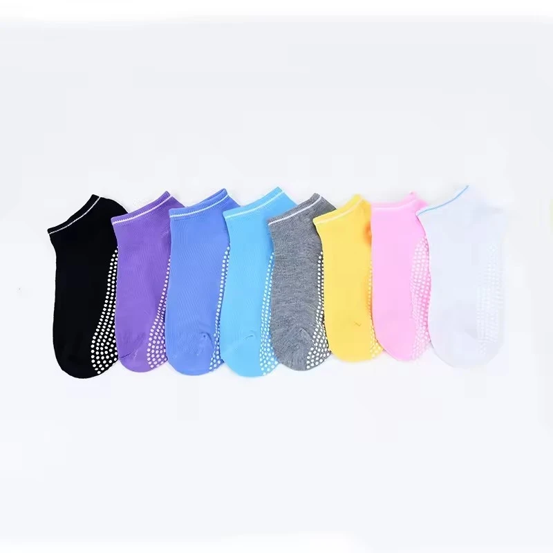 

1-3 pairs Women Anti-Slip Sock trampoline Yoga Sock Cotton Breathable Short Socks Elasticity Sport Boy Girl Outside Sport Socks