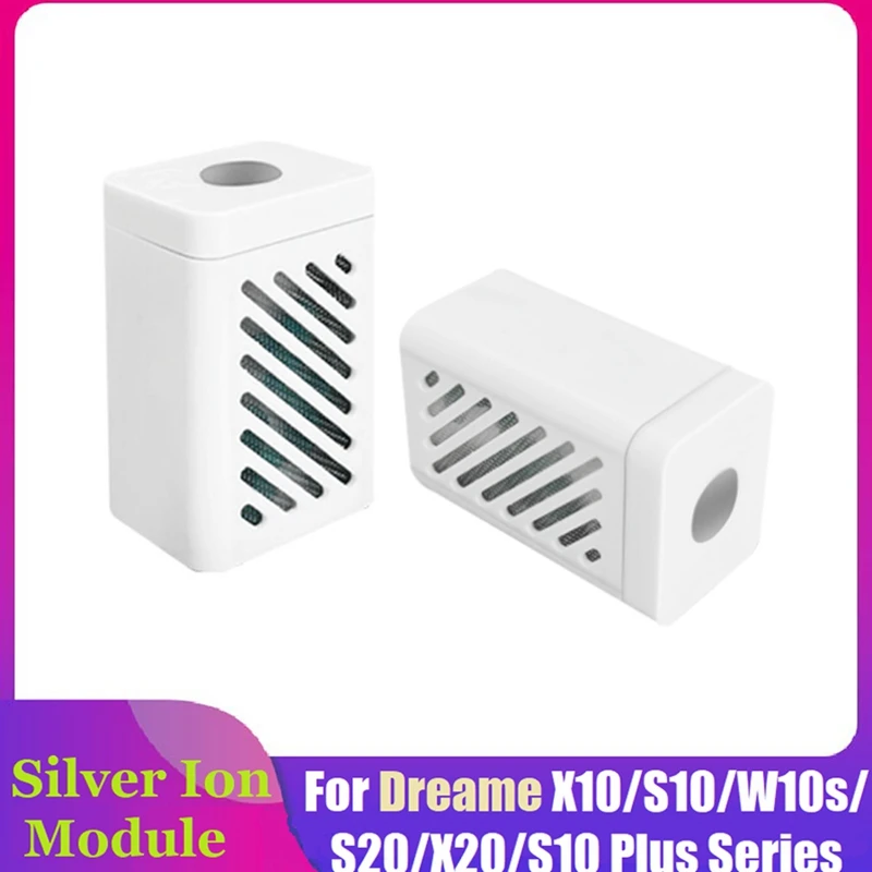 2PCS Silver Ion Module For Dreame X10/S10/W10S/S20/X20/S10 Plus Series Robot Clean Water Tank Ion Odor Sterilization Parts