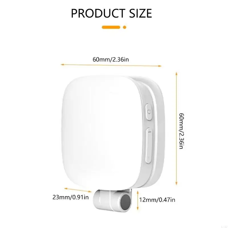 Rotating Phone Fill Light for Makeup Photography Recording Video Conference K1KF