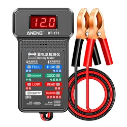 BT-171 12V Battery Detector Battery Capacity Test Battery Indicator LED Light Battery Tester for Electric Vehicles