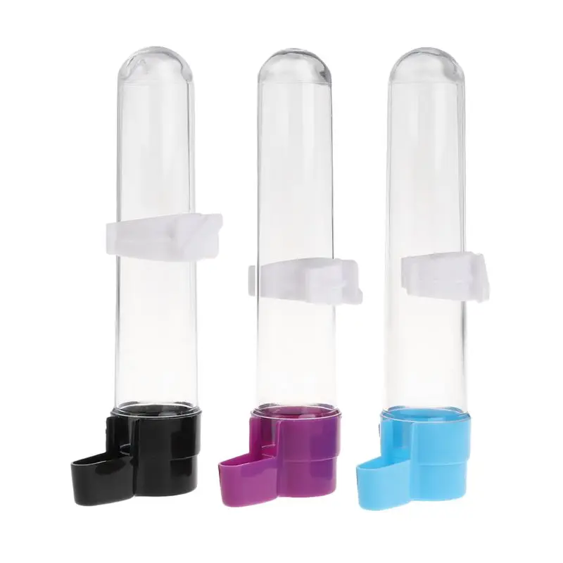 F92B Parakeet Water Water Hanging Plastic Automatic Feeder สำหรับกรงไม่มีภาชนะบรรจุอาหารที่รั่วไหลสำหรับนกขนาดกลาง