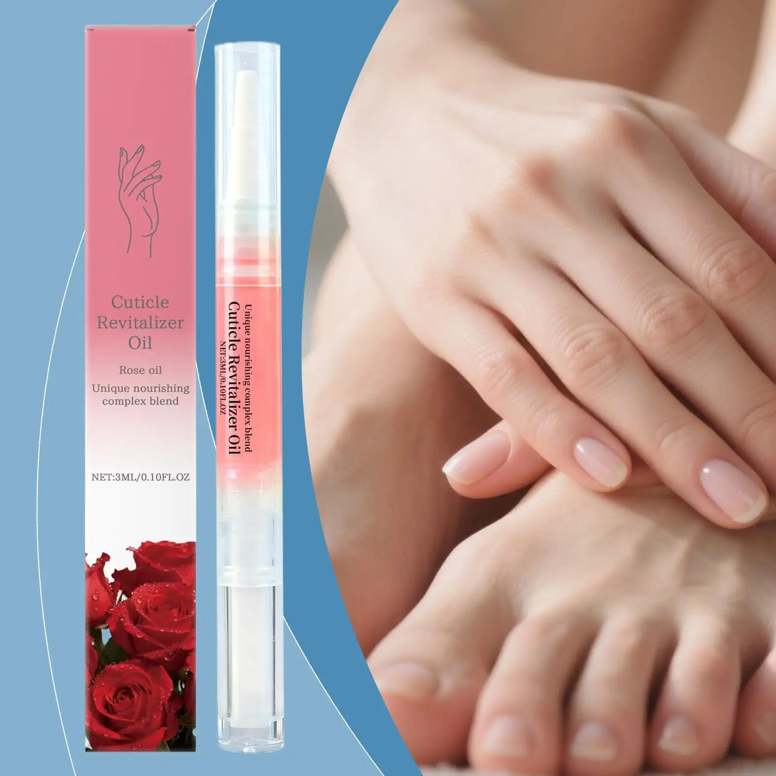 Nagelolie Pen Hydraterende Voedende Versterker Revitaliserende Nagelgroei Pen voor Droge Beschadigde Dunne Vingernagel Handen Voeten