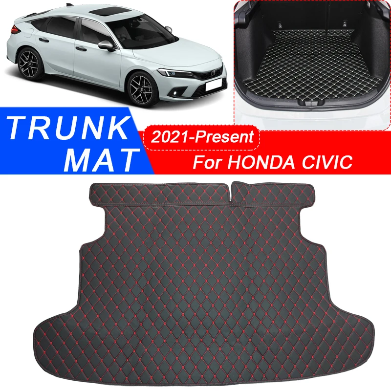 

Car Trunk Main Mats For Honda CIVIC Hatchback Sedan 2021-2025 Waterproof Anti Scratch Non-slip Protect Cover Auto Accessory