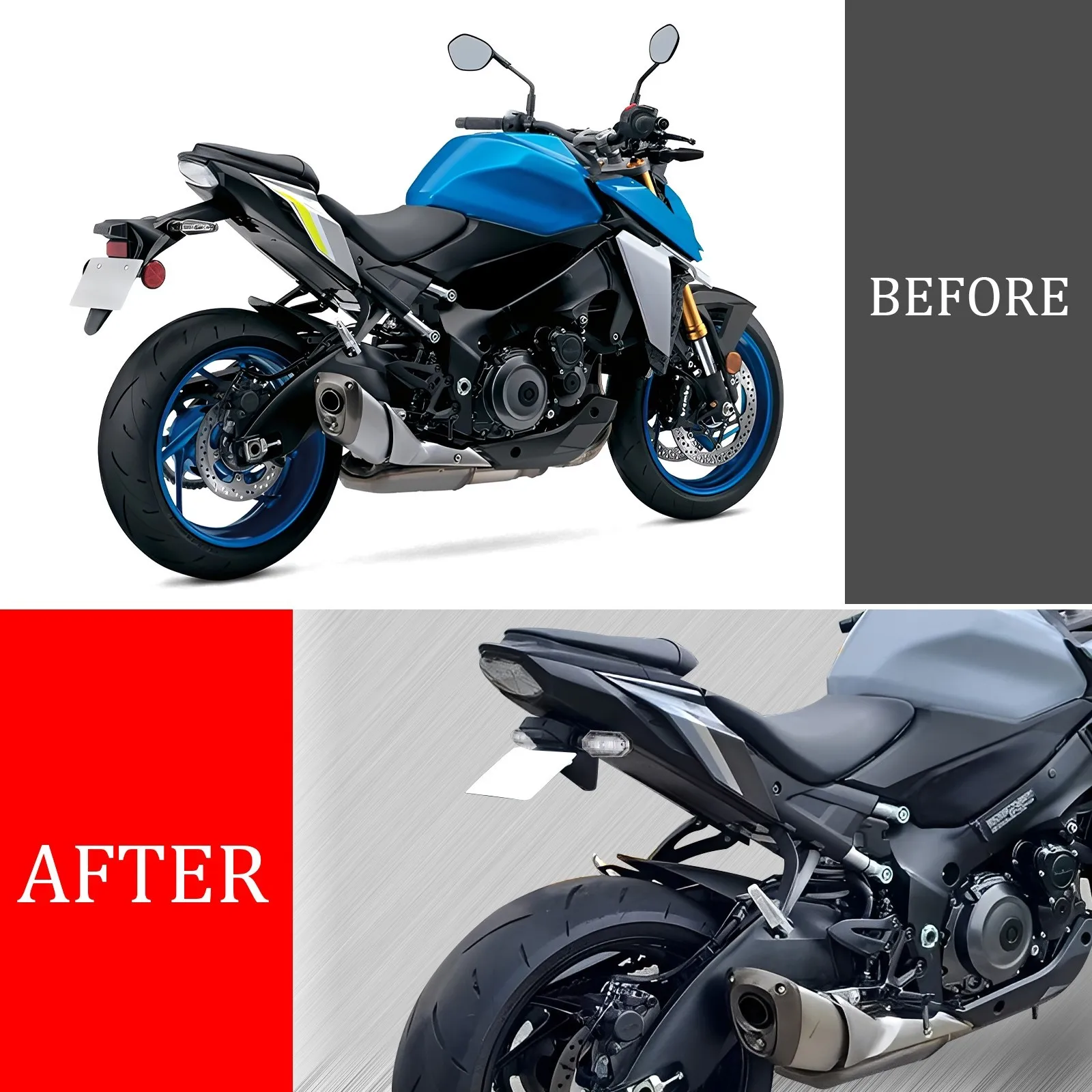 

Для 2015-2025 GSX-S1000 GSXS 1000/F Fender Eliminator Tail Tidy Led указатель поворота