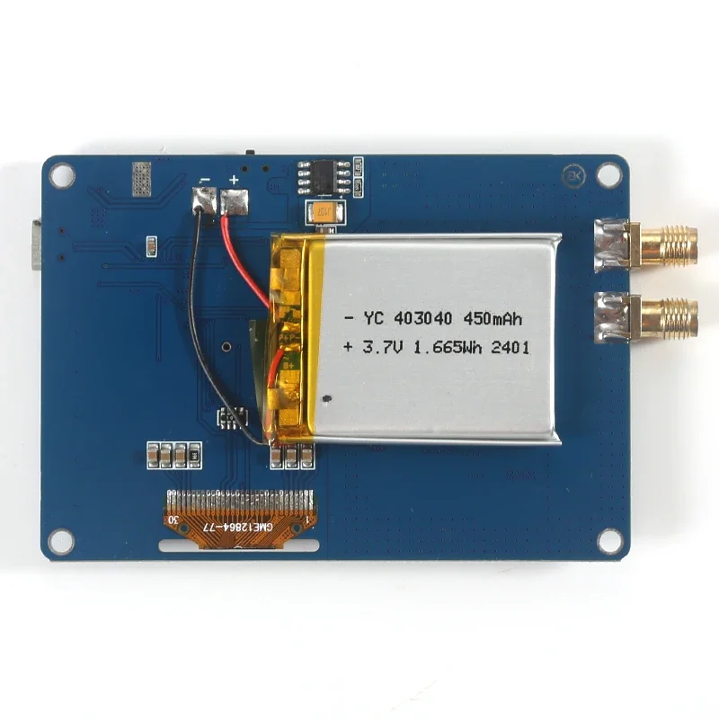 NYADF4351 35MHz-4400MHz RF Signal Generator Sweep Frequency Generator PLL With OLED Display Battery USB Cable