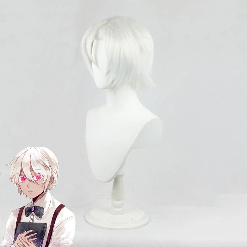 Noé arquiviste personagem chapelaria anime o caso estudo de vanitas papel modelagem peruca bola homem jogo headwear ahoge cabelo curto