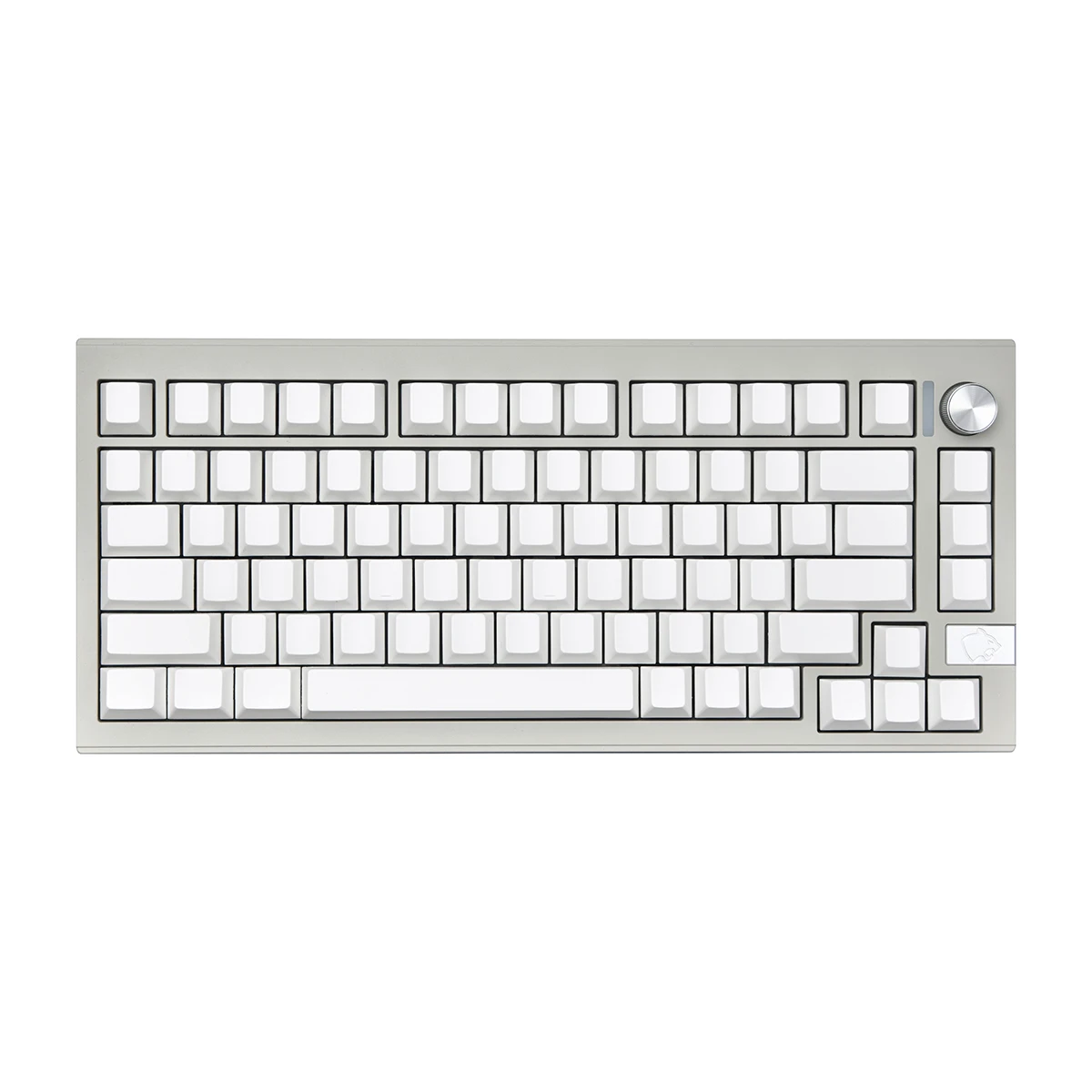ECHOME White Non-Lettered Keycap Set PBT Dye-sublimation Minimalist Keyboard Cap Cherry Profile Key Cap for Mechanical Keyboard
