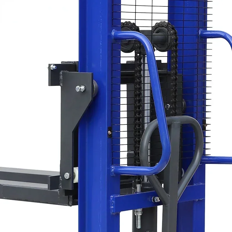 Direktverkauf, manueller Transpallet-Gabelstapler, manueller Stapler, Doppelgabel-Hydraulik-Tablett-Stapler