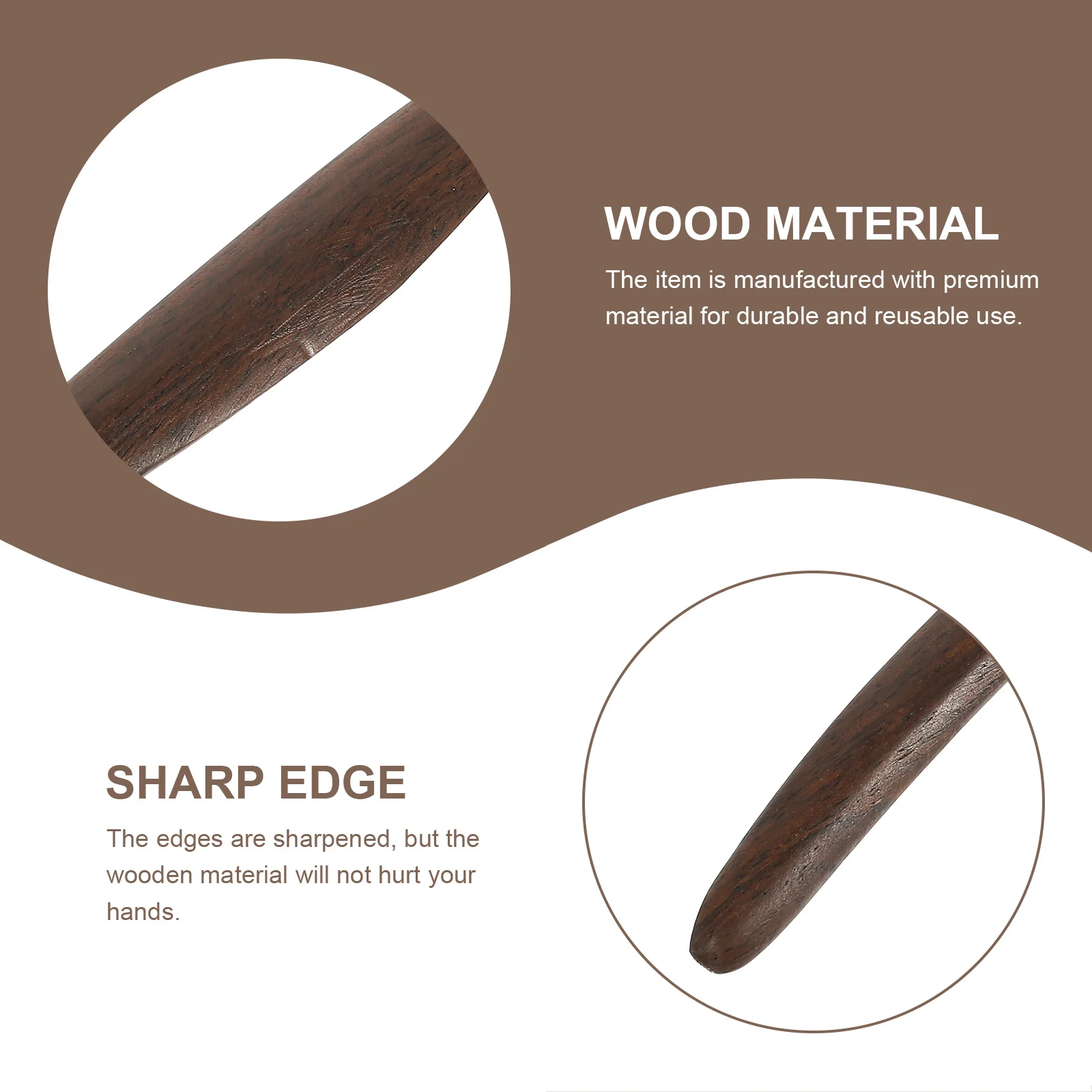 Premium Wooden Letter Opener Chinese Style Portable Mail Opener Lightweight Flexible Durable Household Office Accessory