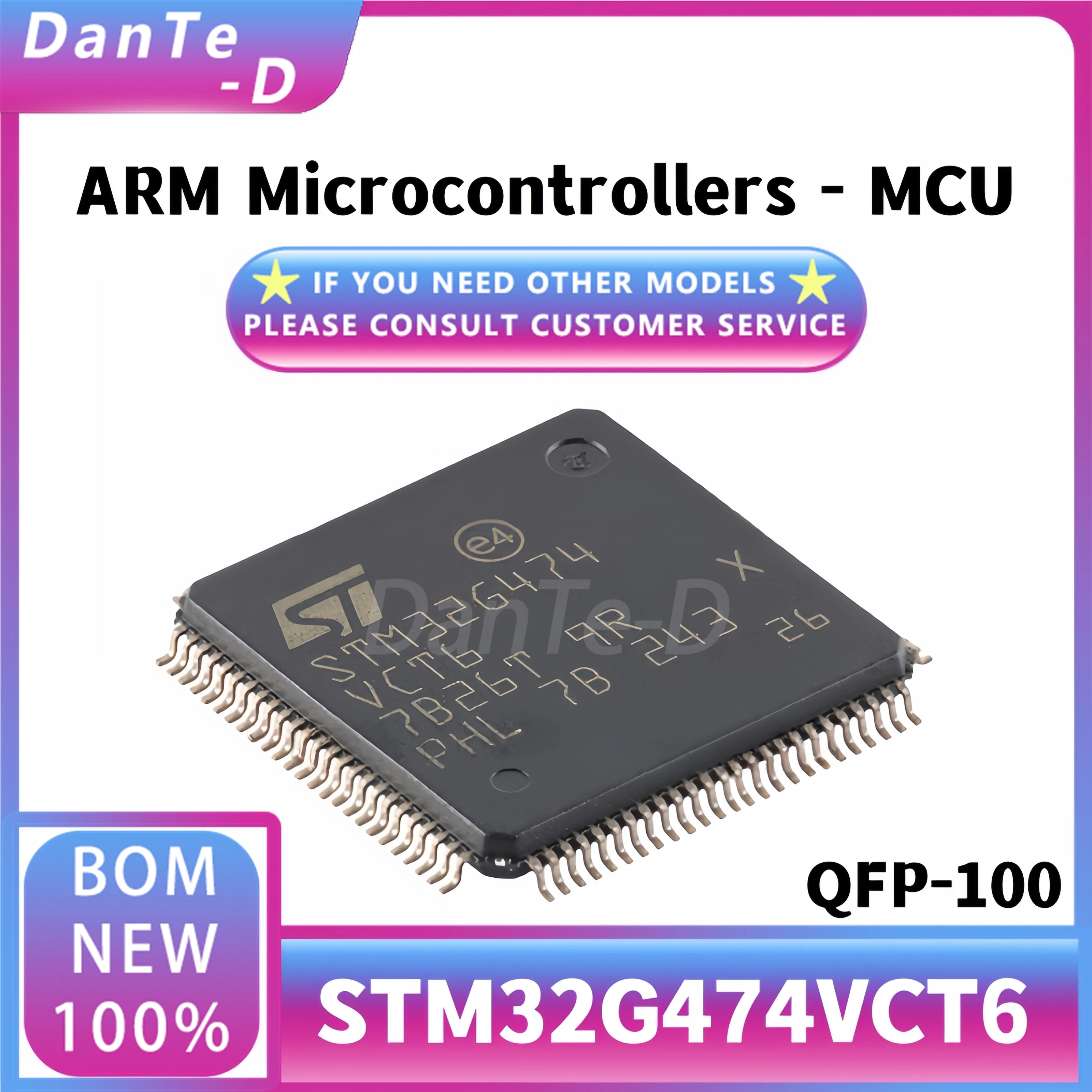 STM32G474VCT6 LQFP-100 ARM Cortex-M4 32-bit microcontroller-M IC original authentic