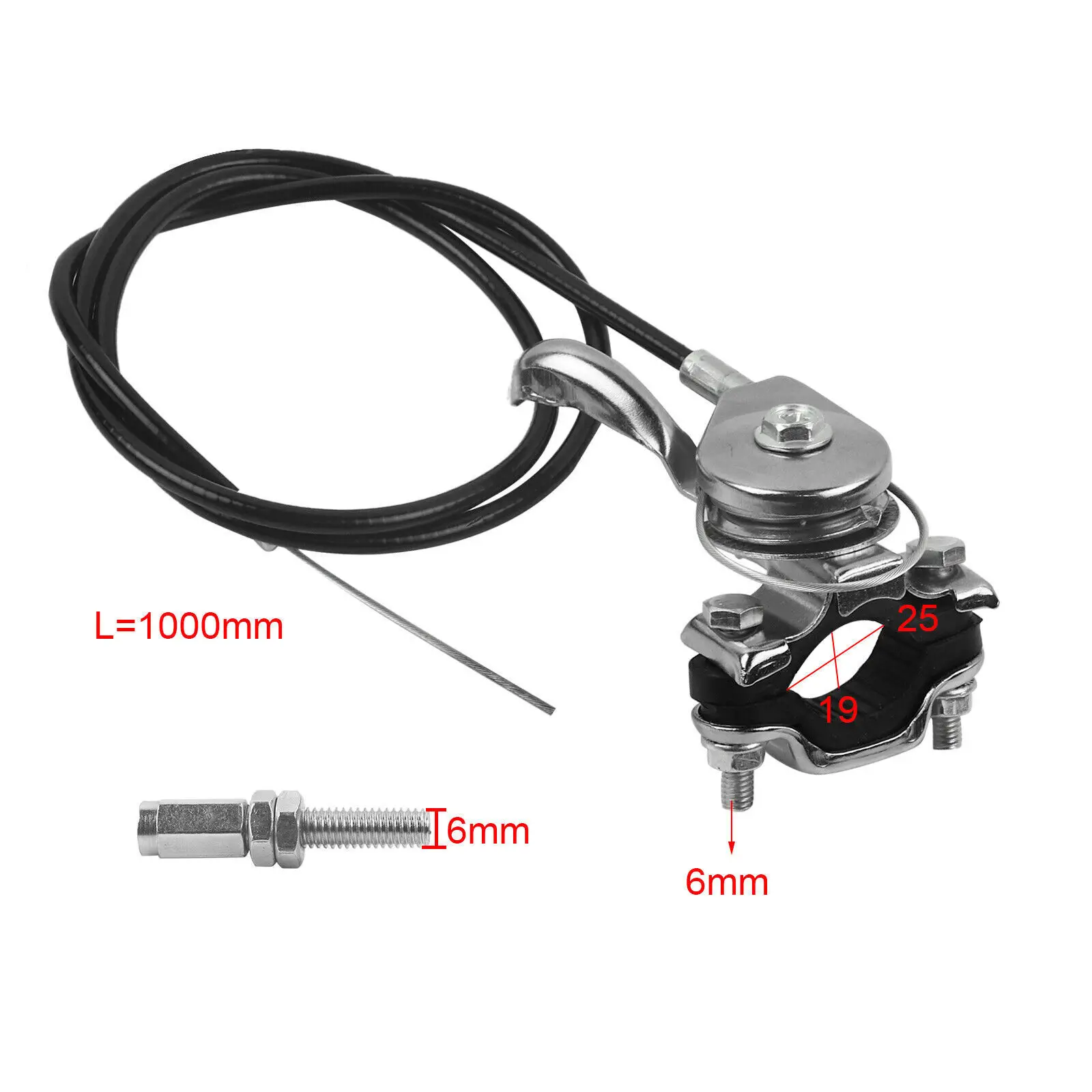 

1pc Car Throttle Control Cable Black Metal For HONDA GX160 GX200 COMPACTOR TROWEL 100cm Control Kit Car Accessories