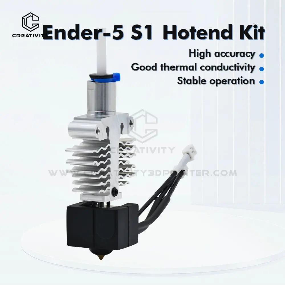 Yaratıcılık Ender 5 S1 Hotend Kiti Yüksek Sıcaklık Hızı Montajlı Ekstruder Hotend Yüksek Sıcaklık Dayanımı/Hızlı Baskı parçası