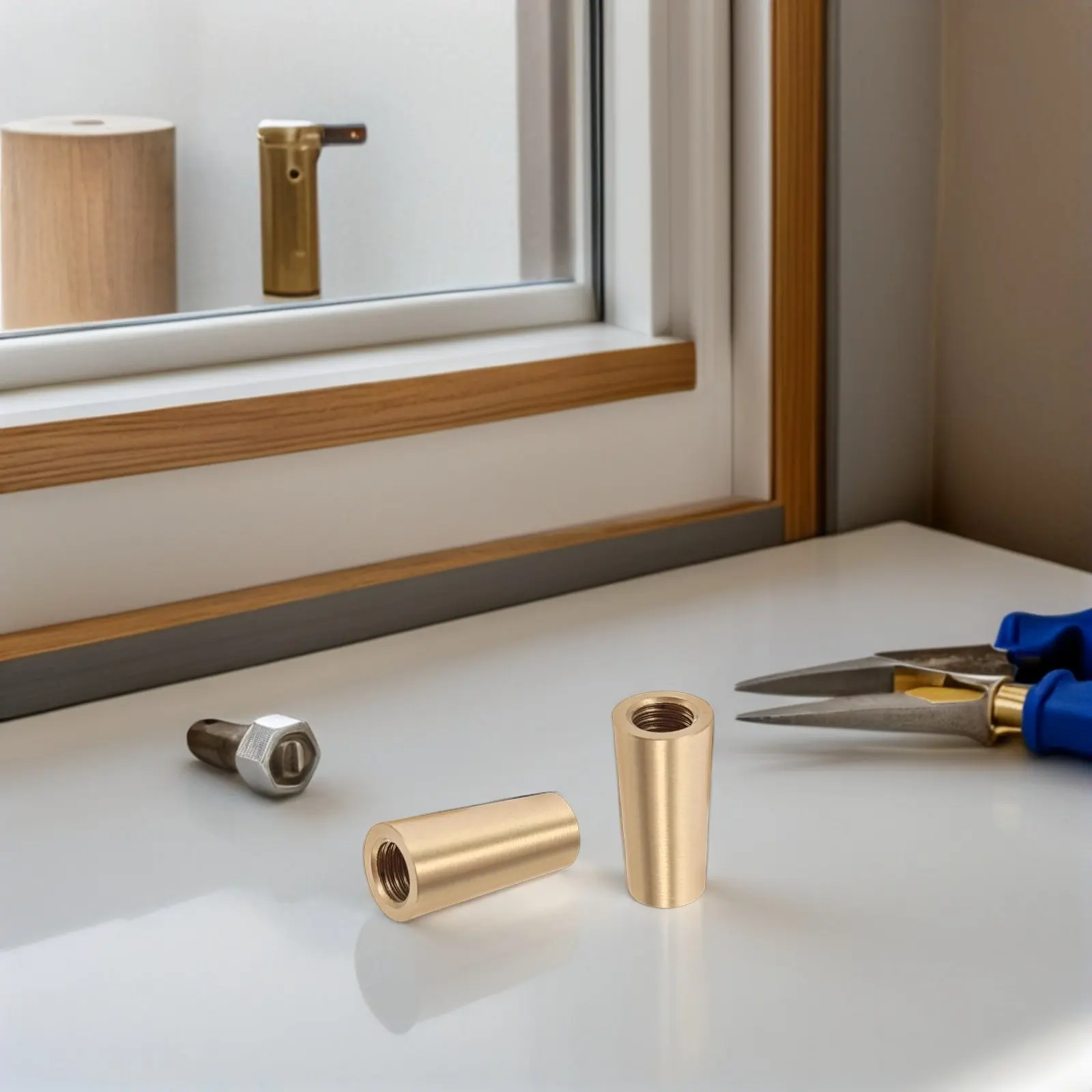 

Набор из 8 латунных мебельных ножек для разделочных досок, деревянных подносов, подставок, демонстрационных полок, оснований шкафов. Устойчивая коническая конструкция, простая установка.