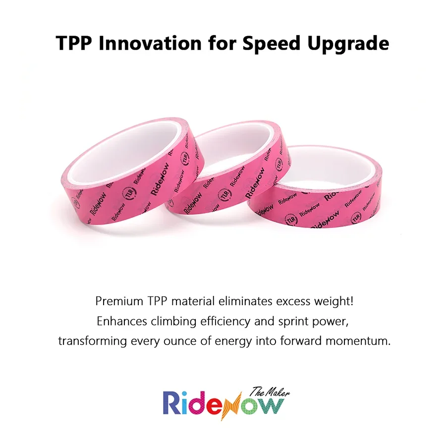 Ridenow Bike Tubeless Tape 10M MTB Tubeless Tire Liner Fahrrad Felgenstreifen Verschleißfestes Felgenband21/23/25/27/29/31mm