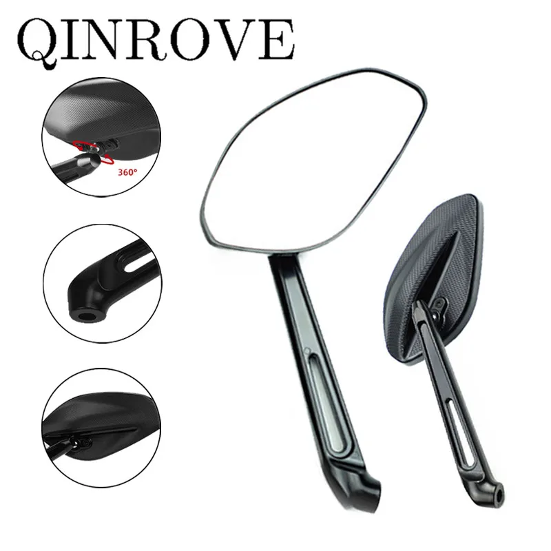 

8/10mm Universal Motorcycle Rear Mirror Aluminum Alloy Rearview Side Mirrors for Yamaha FZ8 CFMOTO Yamaha VOGE 300 Rally 525DSX