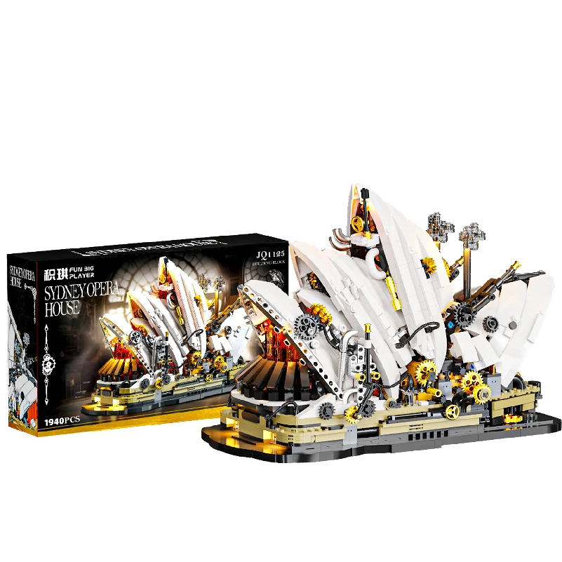 جديد JQ1125 1940 قطعة MOC الميكانيكية أوبرا سيدني منزل اللبنات الطوب تجميع نموذج لتقوم بها بنفسك لعب للبنين هدية عيد ميلاد مجموعة