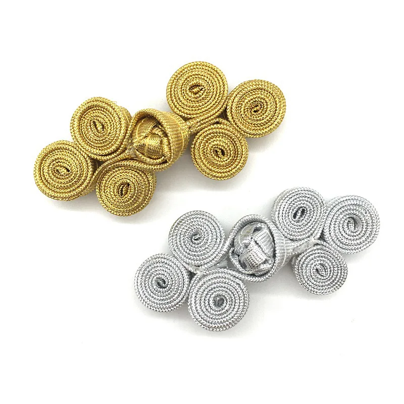 

100 шт., пуговицы в виде лягушки в китайском узле, швейный инструмент, застежки, традиционные пуговицы ручной работы, декор Cheongsam, аксессуары