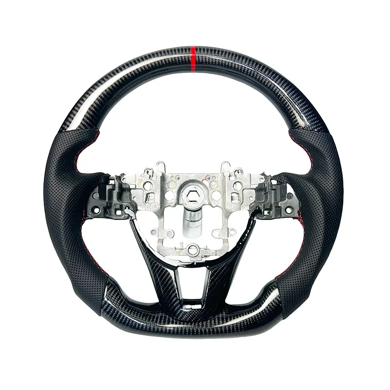 Personalized and durable leather carbon fiber steering wheel suitable for Mazda 3 mx30 CX30 series