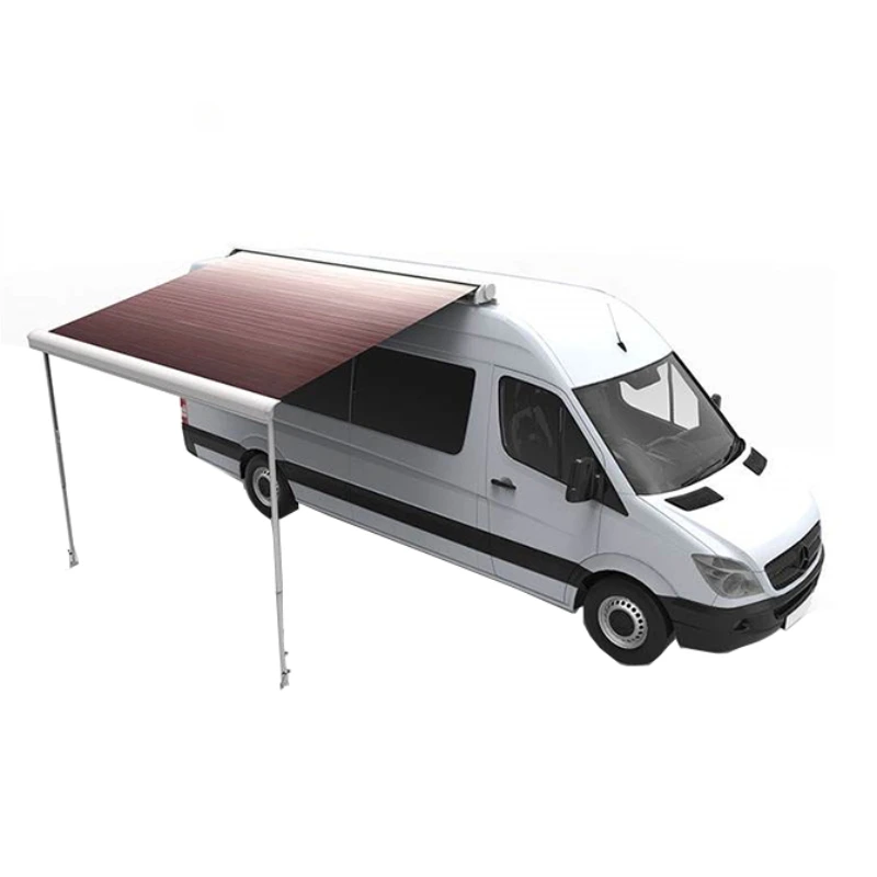 canopy 2.5M aluminum alloy frame retractable cassette motorhome sunshade top mounted