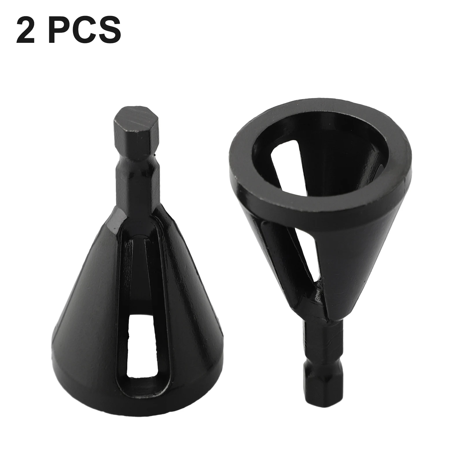 2pcs/Set Deburring External Chamfer Tool Remover Installer Knot Hex Shank Attachment Drill Bits Power Tool Accessory