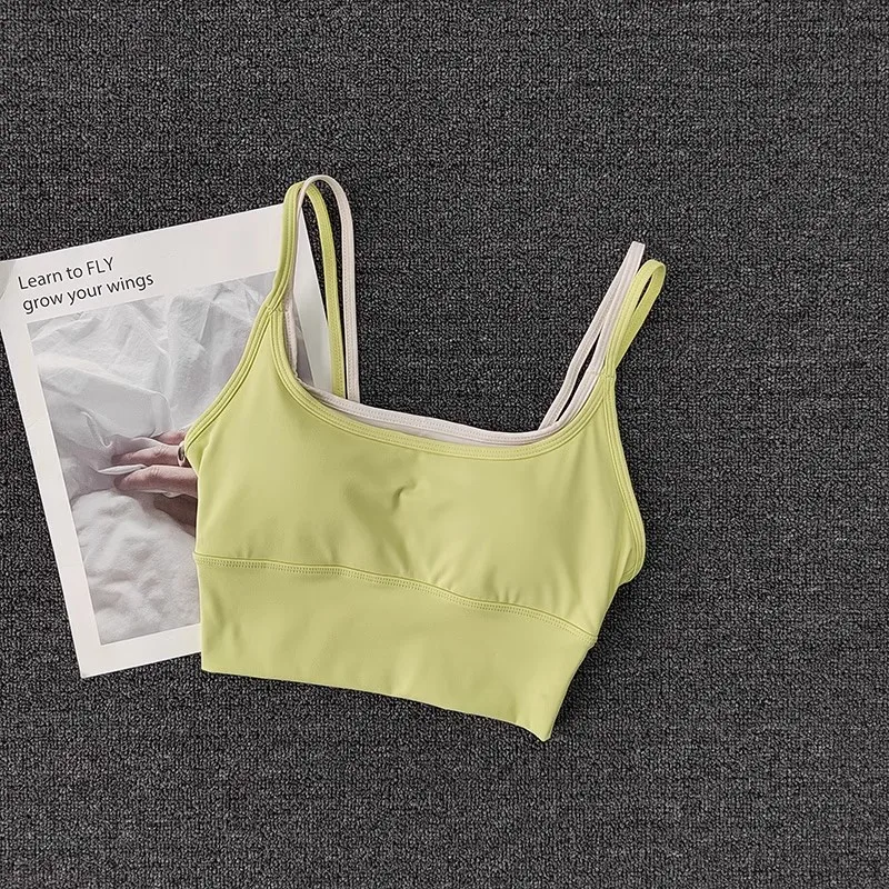 Atmungsaktiver Sport-BH für Damen, stoßfest, Fitness-Top, Push-Up Gym Crop Top, Sport-BH, Workout-Top, nahtloser Yoga-BH – Detail 13