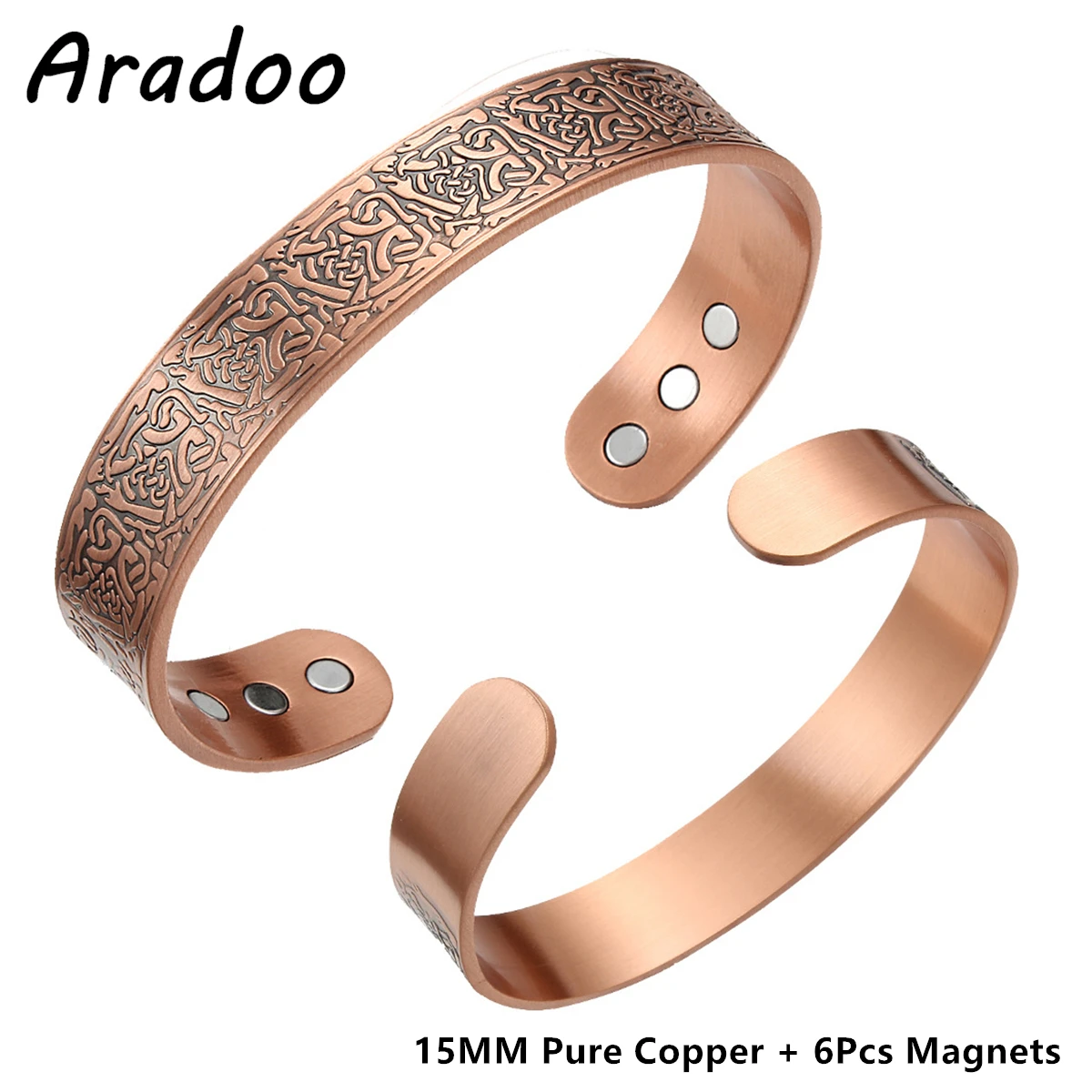 ARADOO Kupfer Magnetarmband Baum des Lebens 6
