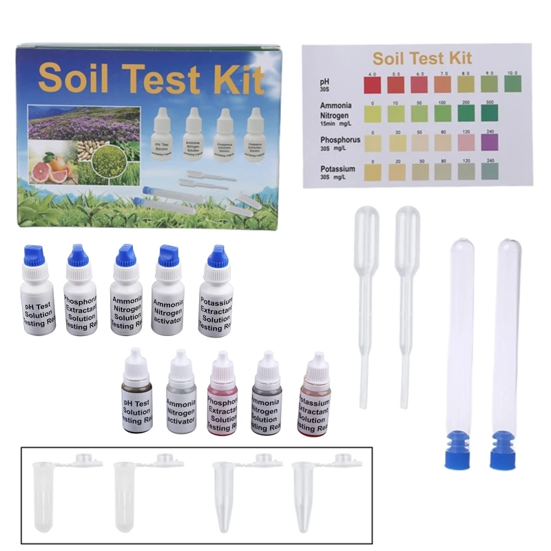 Soil PH Test Solution Phosphorus N1 Nitrate P1 Potassium K1 K2 Extractant Kit