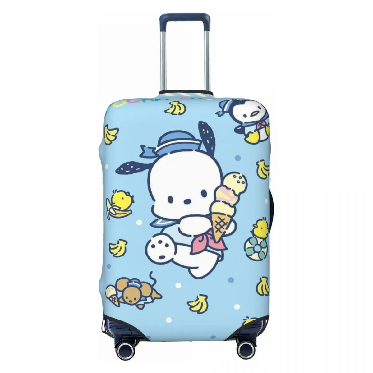 

Custom Pochacco Luggage Cover Elastic Travel Suitcase Protective Covers Suit For 18-32 inch