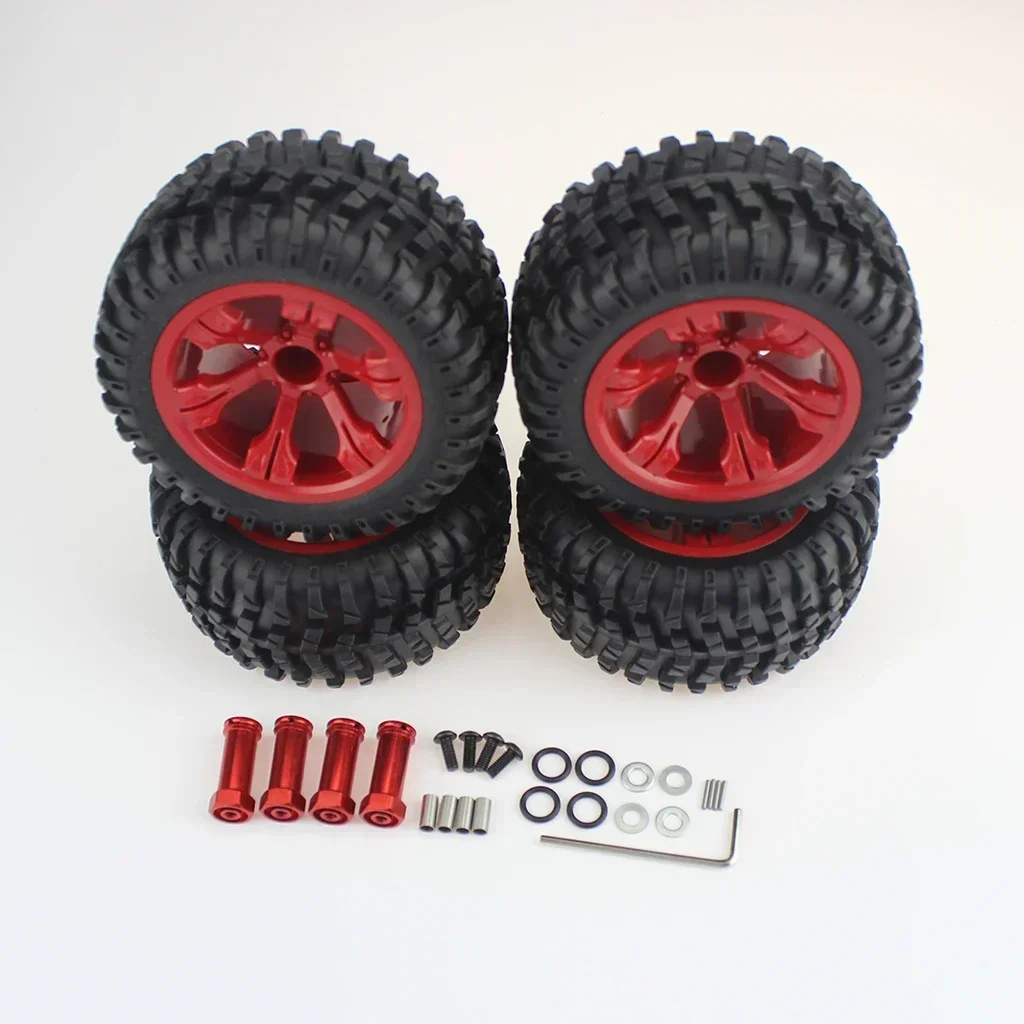 1:12 jantes de carro off-road pneus de carro de borracha RC para WLtoys 12428 WLtoys 12427 acessório de brinquedo RC
