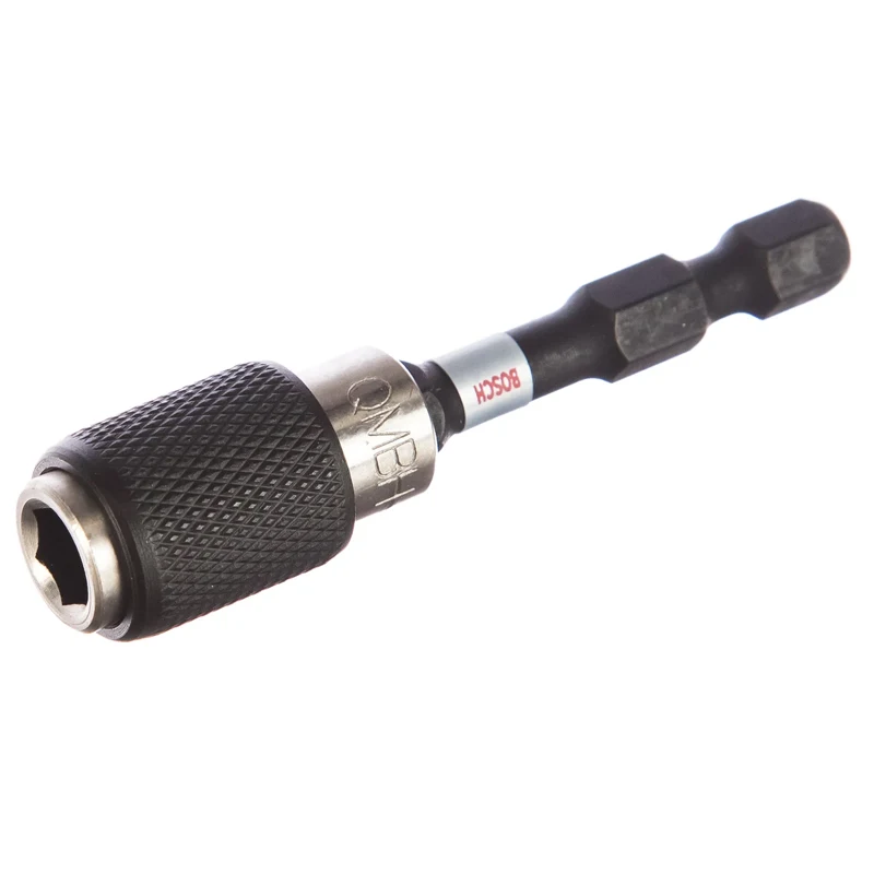 BOSCH 2608522320 PRO Impact Bit Holder Quick Change 60 mm 1/4-Inch Hex Shank Pick Click Power Tool Attachment