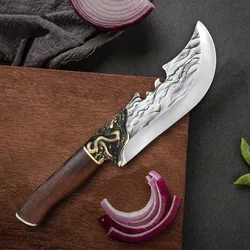 Hand Forge Blade Boning Butcher Heavy Knife Kitchen Knives Chef Cleaver Meat Fish Chop Vegetable Utility Knife Slaughter Slicing