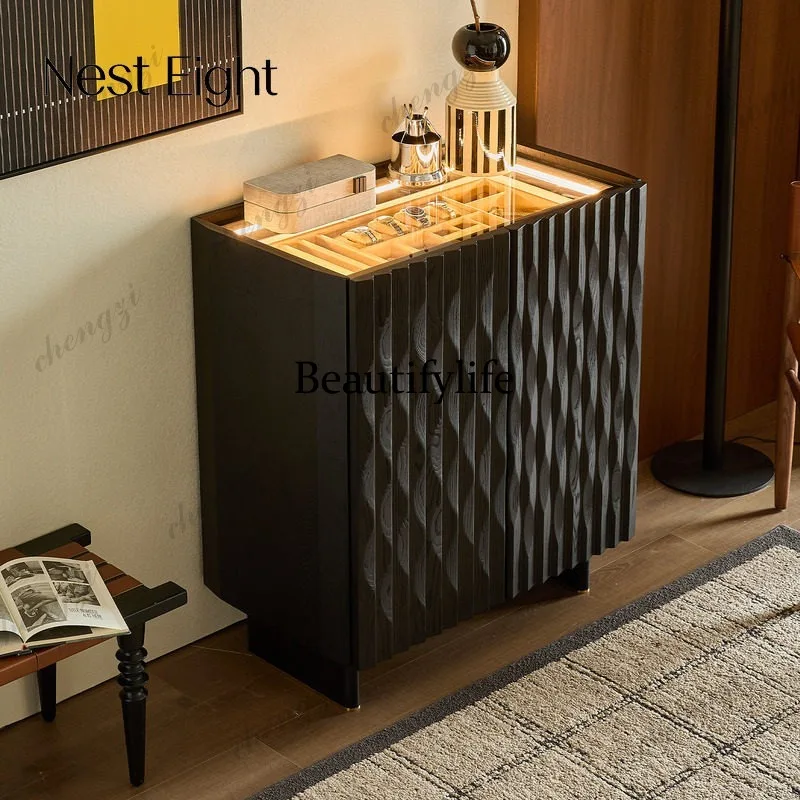 A73 Bedroom Bedside Floor Jewelry Storage Cabinet Modern High-end Storage Cabinet