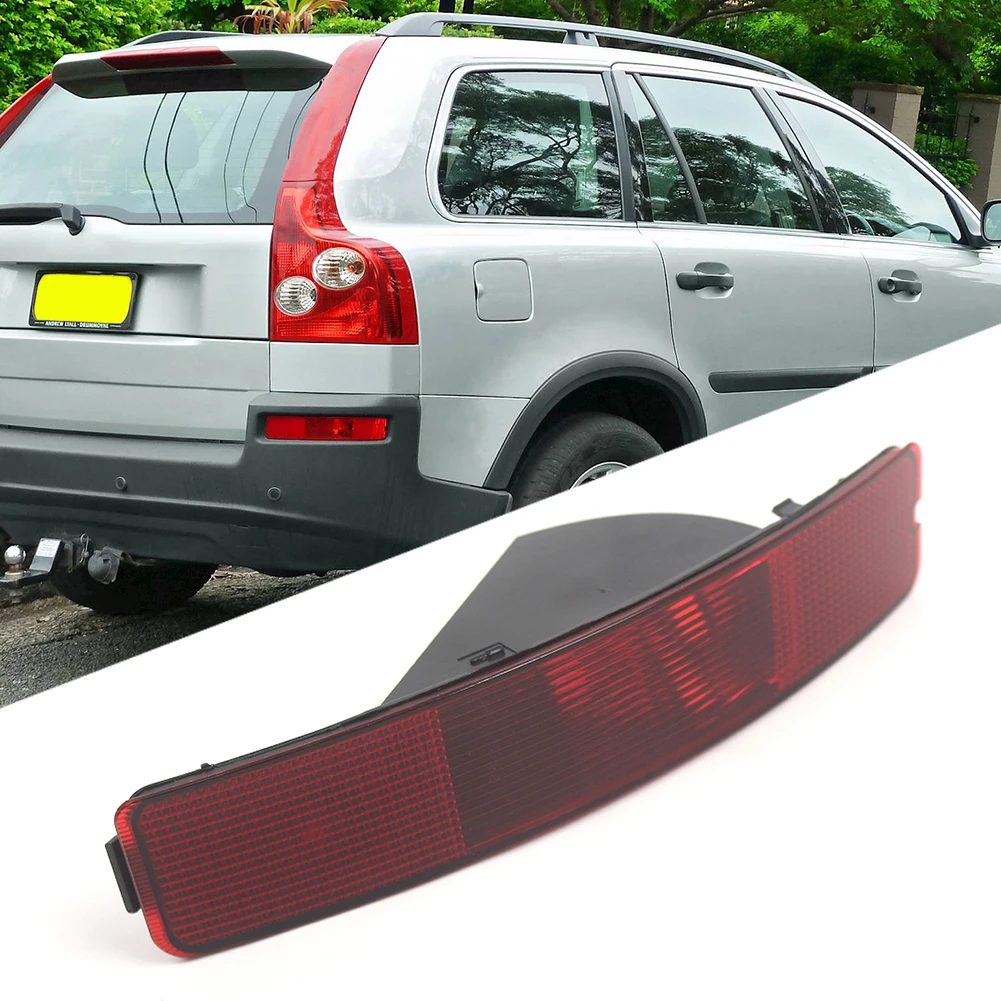 Lampu Rem Reflektor Belakang Bumper Merah Lampu Kabut Tengah Reflektor Mundur Lampu Rem Reflektor Bumper Belakang untuk Volvo XC90 2003-2006