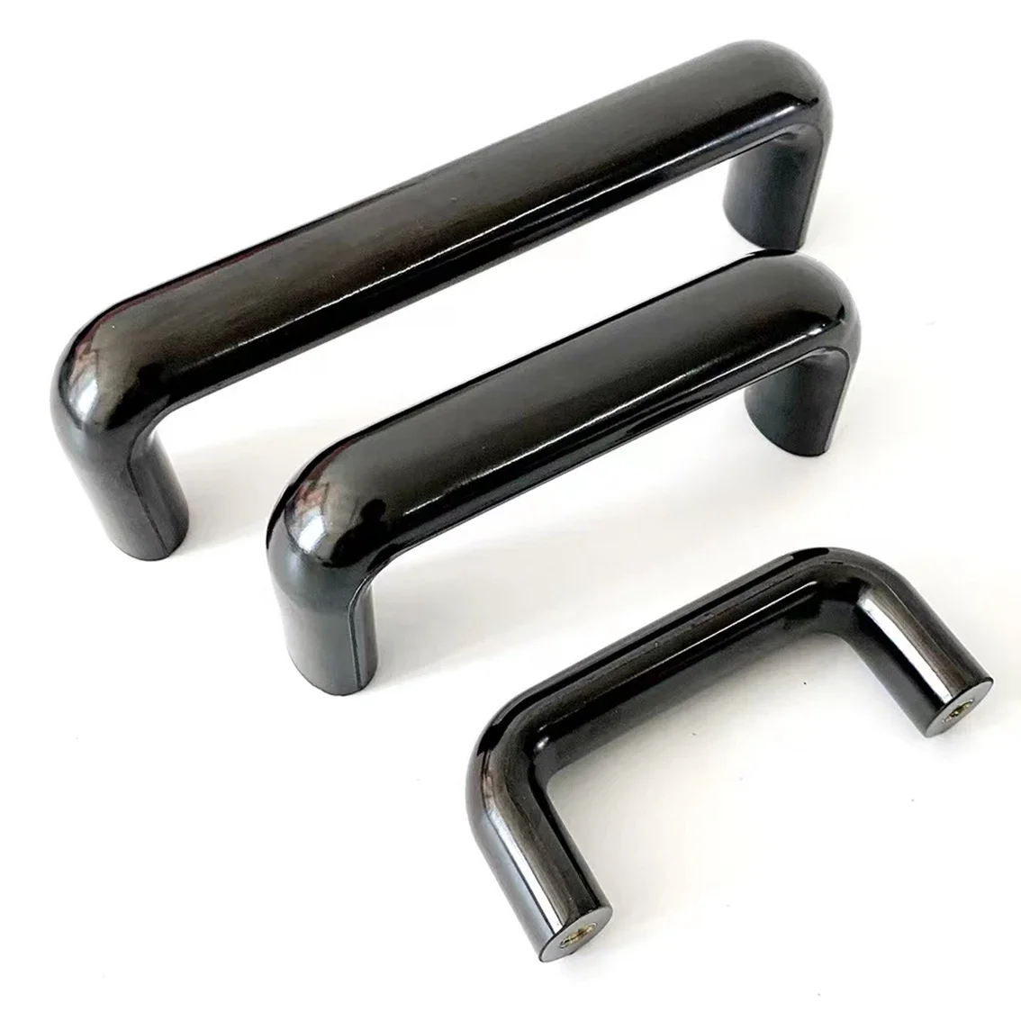 1PCS Bakelite Plastic Handle Black/Red Pull 90mm 120mm 160mm 180mm 240mm 320mm 400mm M6/M8 Hole Insulation and Anti-static