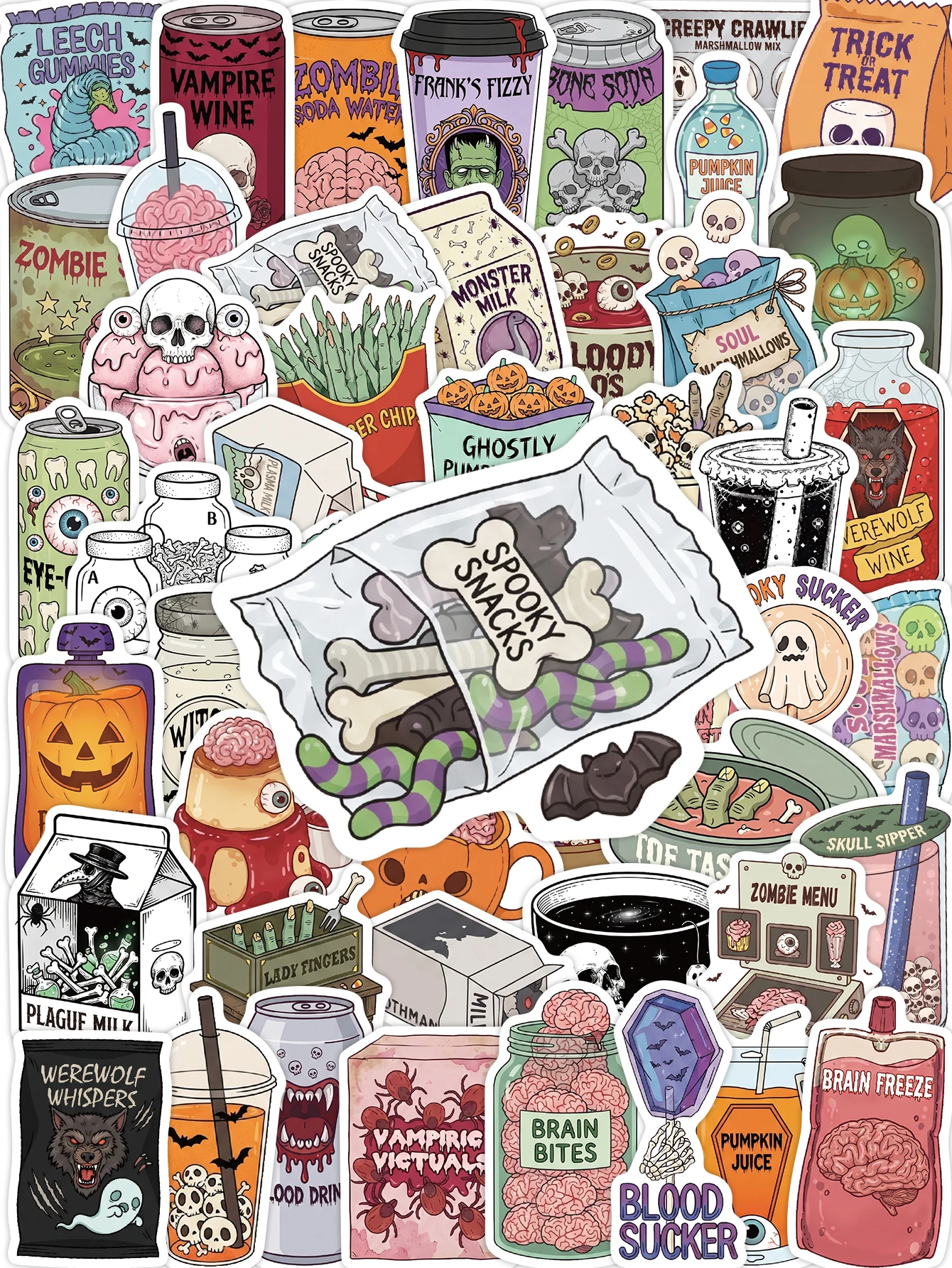 50 stuks Halloween Spooky Weir - Zombie Snacks recensie en prijs