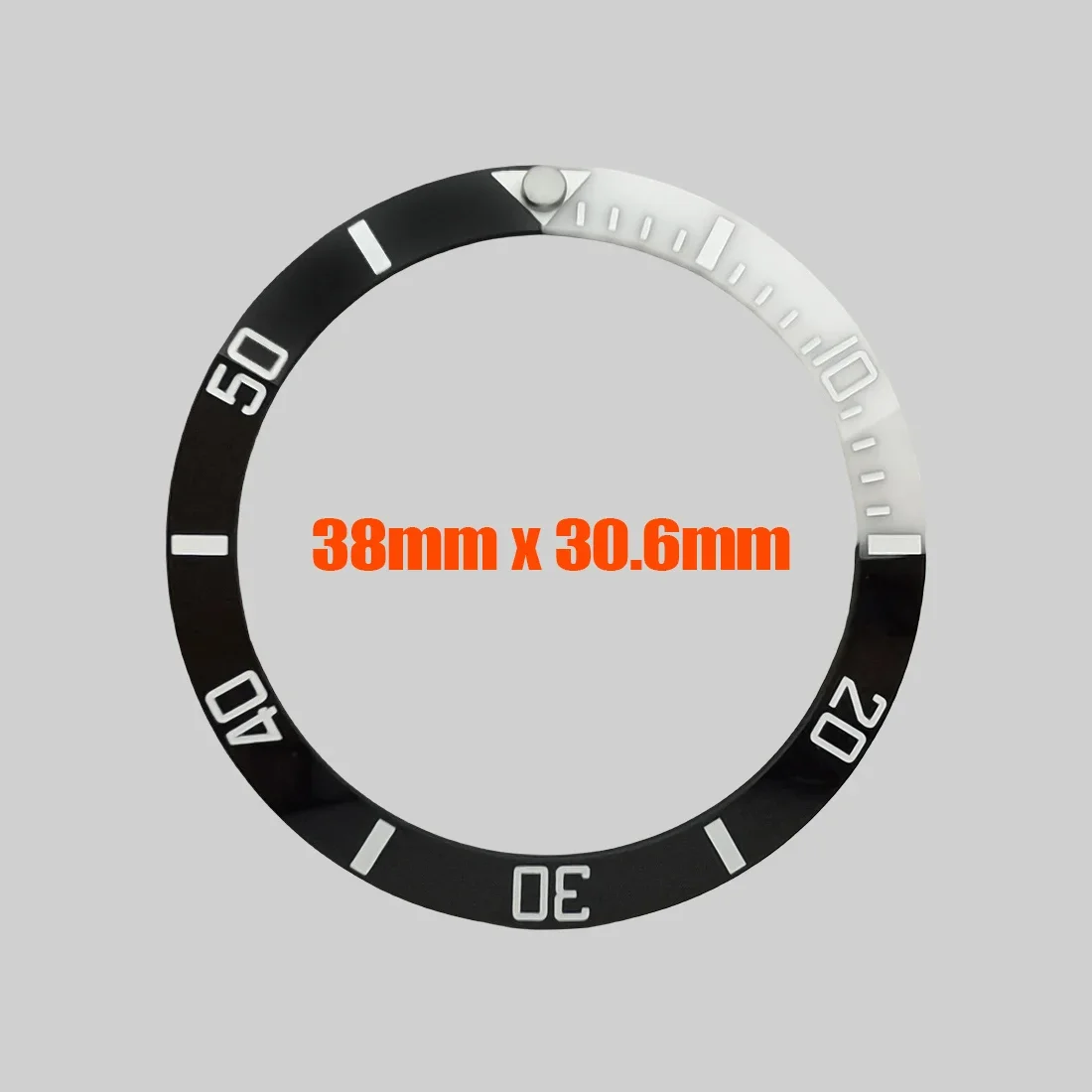 38mm Watch Ceramic Bezel Insert SUB Bezel Ring Fit for SUB SKX007 SKX009 SRPD Watch Case NH35 Case Curved Ceramic Ring