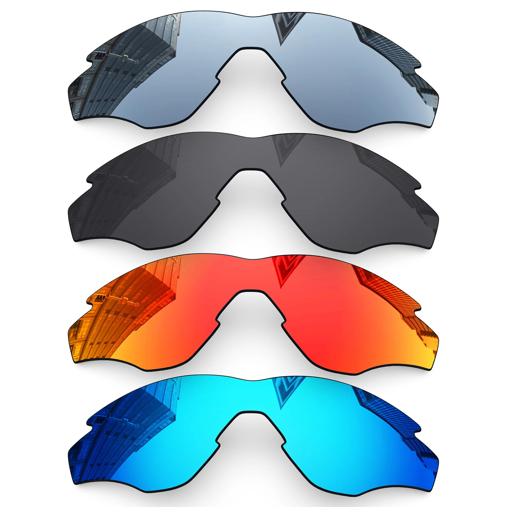 Lentes de reposição polarizadas ONDEX para óculos de sol Oakley M2 Frame OO9212 - várias cores