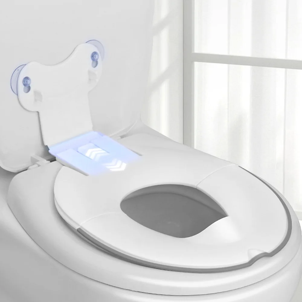 

Splash-proof Baby Folding Potty Seat Nonslip Universal Children Potty Chair Pad Adjustable Suction Cup Fixation
