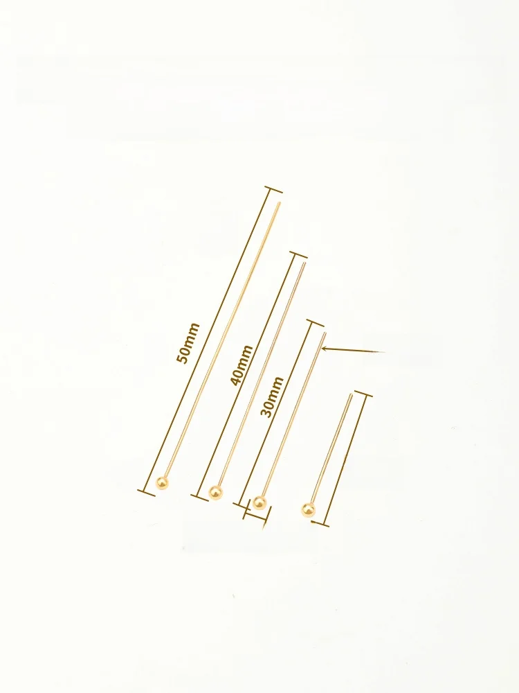 ต่างหูทำมือ DIY ตัวอักษร T แบบลูกบอล เข็ม 4K ชุบทอง สแตนเลส ประดับมุก