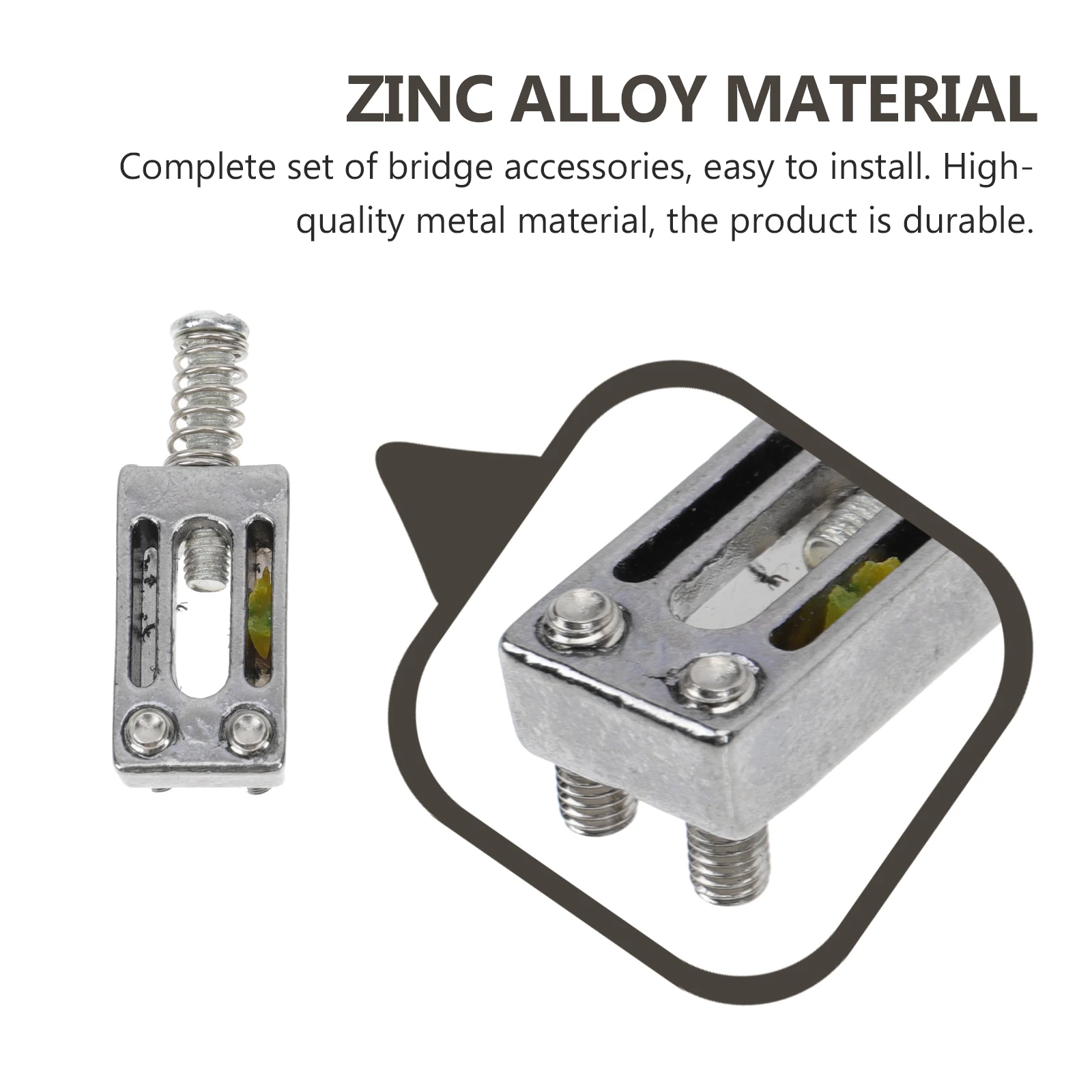 

Electric Guitar Strings Tremolo Bridge Roller Saddles Component Silver with Screw