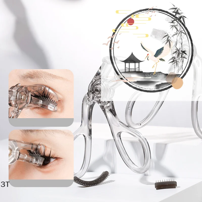 واسعة الزاوية جزئية رمش بكرة الشعر المحمولة مشبك واحد الشباك مشط رموش الأسنان بكرة الشعر سهلة التشغيل التصميم تكبير عيون أداة #1