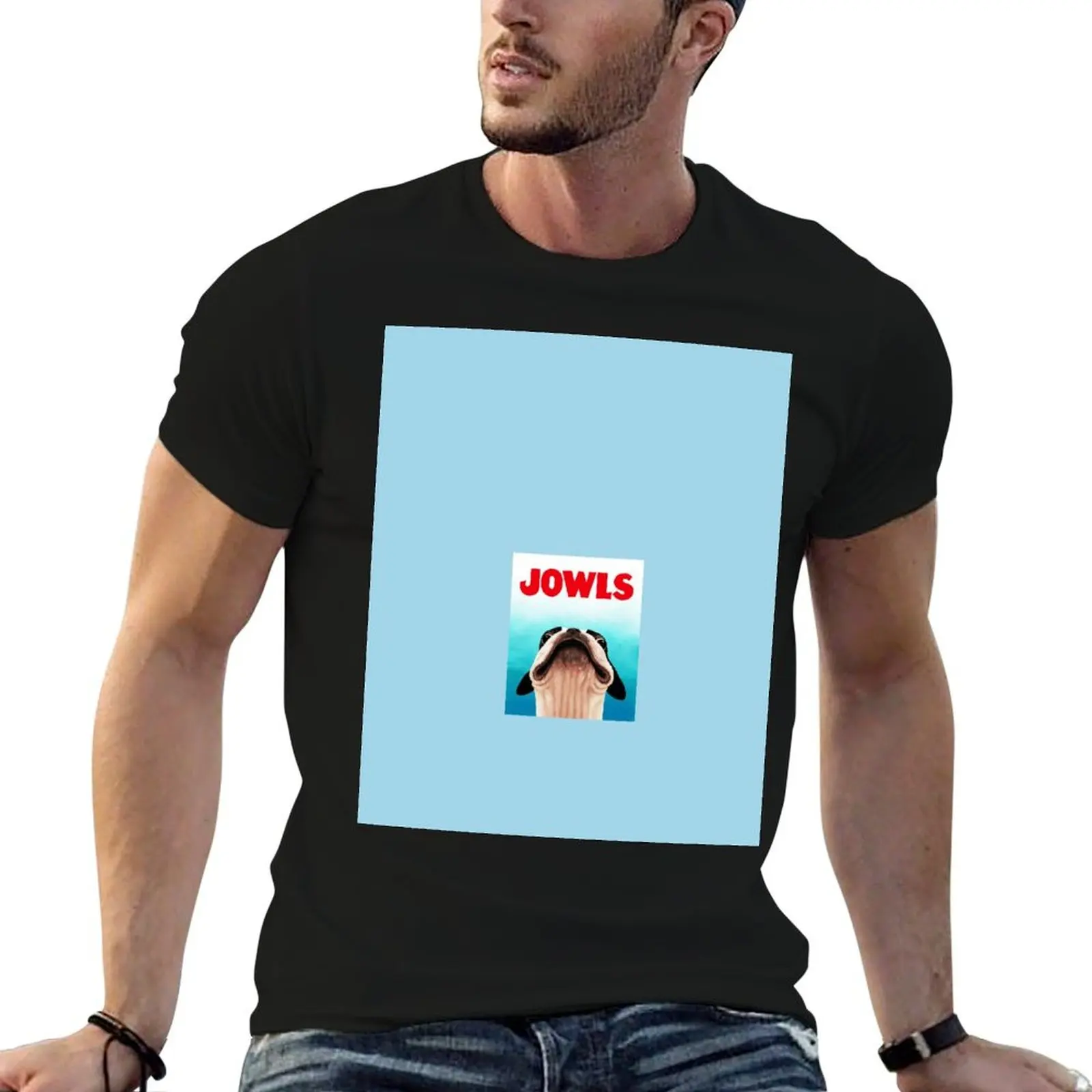 

Jowls Boston Terrier poster T-Shirt T-Shirt man t shirt cotton high quality t shirts for man cotton funny t shirts man T-Shirt