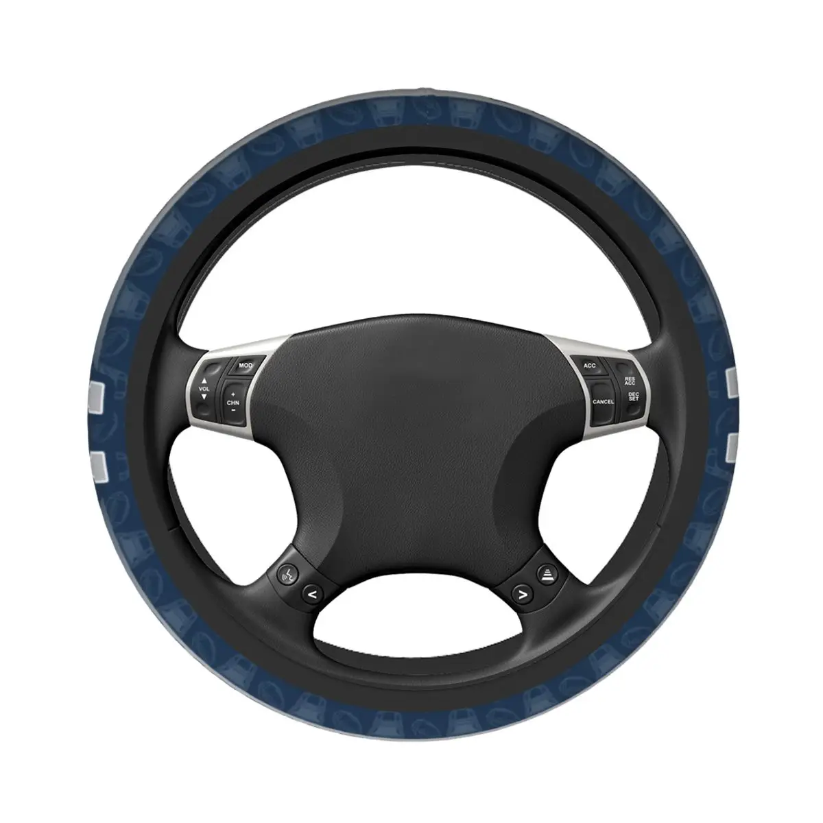 38cm Car Steering Wheel Cover Dallas Rugby Bailey Steering Wheel Protective Cover Soft Elastische Interior Accessories