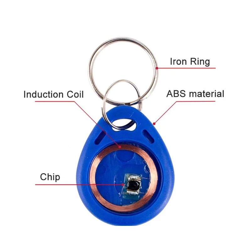 5/10PCS RFID Read-only Keychain EM/TK4100 Smart Chip Card 125Khz Access Control Token Quality Assurance Label