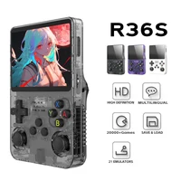 Consola de Juegos Retro Portátil R36S, Sistema Linux, Pantalla IPS de 3.5 Pulgadas, Reproductor de Video, 64GB/128GB