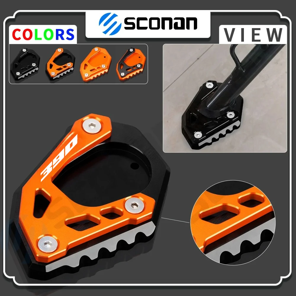 

For 390ADV 390 ADVENTURE 390 adventure motorcycle accessories Kickstand Side Stand Extension Enlarger Pad Motorcycle Parts