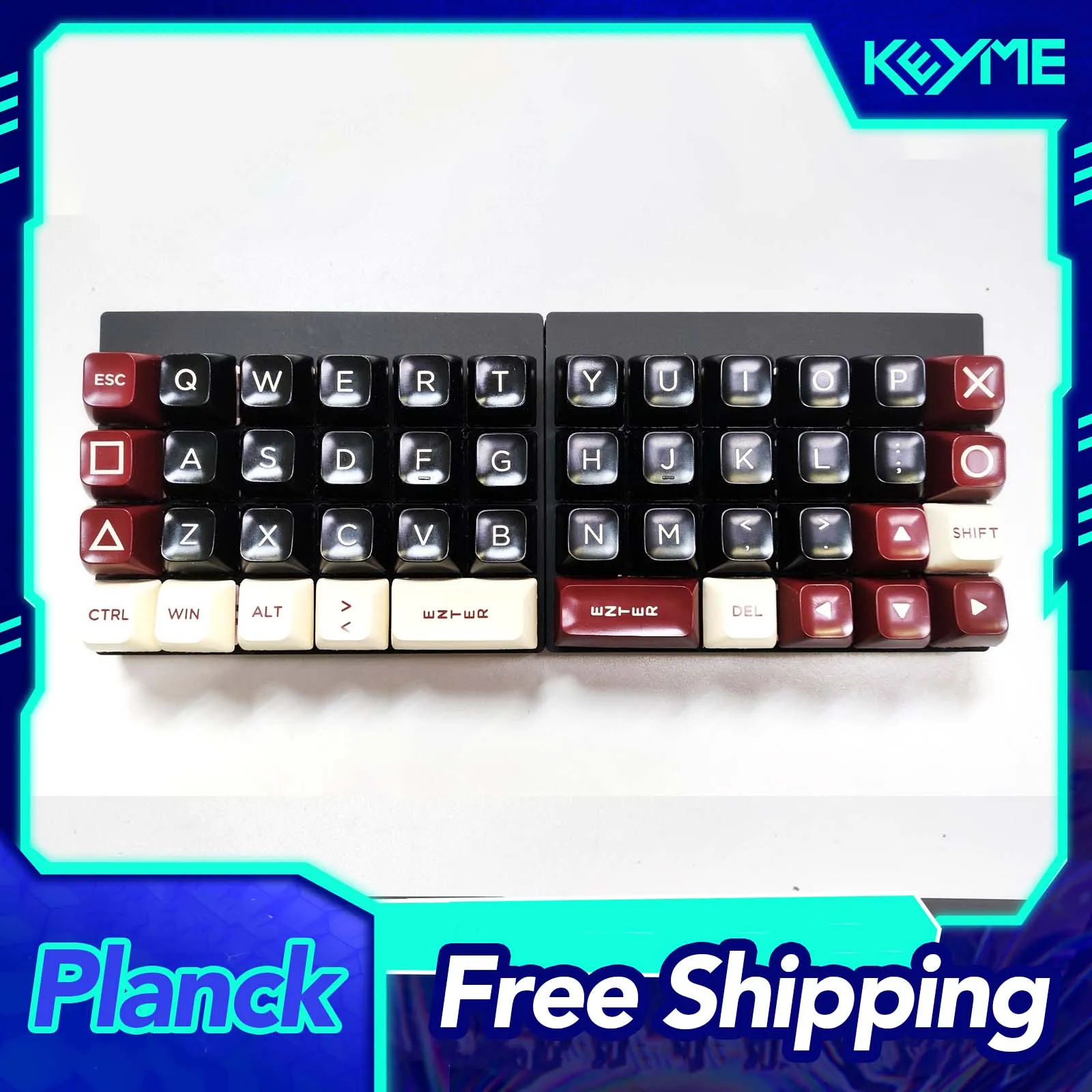 

Беспроводная раздельная клавиатура Planck, комплект с двумя режимами подключения (проводной и Bluetooth), поддержка горячей замены переключателей (Hot Swap), ZMK, с аккумулятором, аксессуары для ПК-геймеров, подарки