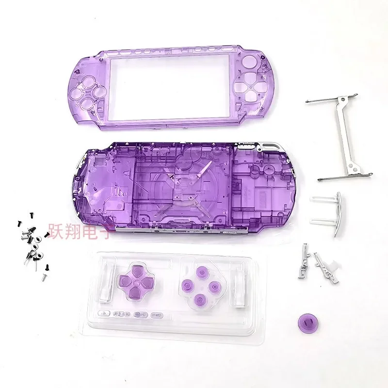 完全なシェルケース,ボタン付きのケース,psp3000の品質,カバー,完全なシェル,psp 3000用,無料のネジセット