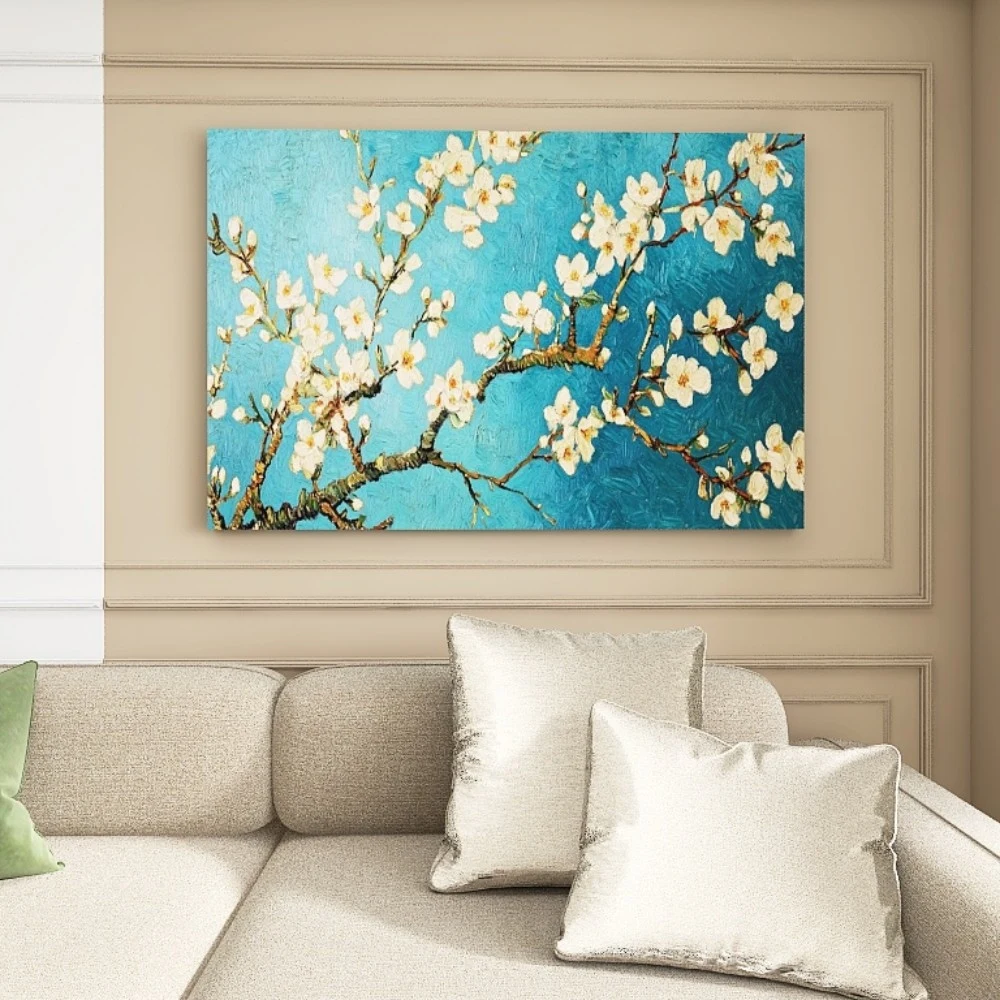 

1.5-Inch Thick Pine Solid Wood Frame, Canvas Wall Art, Birthday Gift Art Wall Painting, Bedroom, Office, Living Room